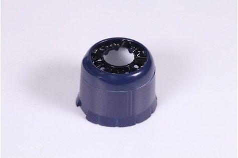 Blue cowl for 800mm F4U V2 RC airplane with ventilation holes