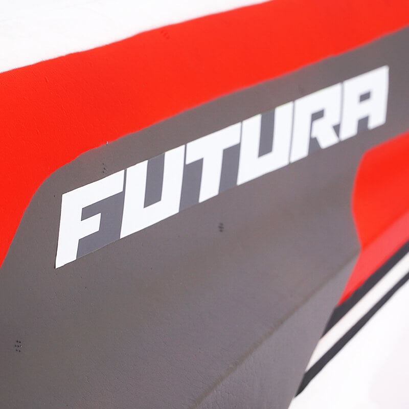 FMS 80mm Futura V3 jet with red and gray livery