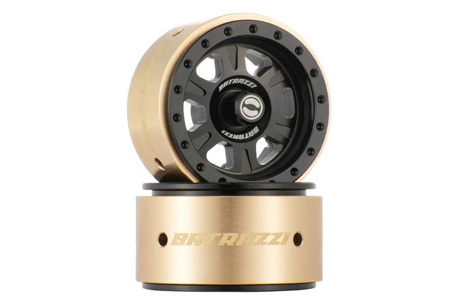 BATRAZZI 1.0” Rogue Beadlock Wheels Black (2pcs)