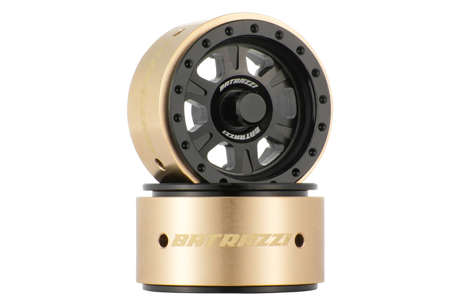 BATRAZZI 1.0” Rogue Beadlock Wheels Black (2pcs)
