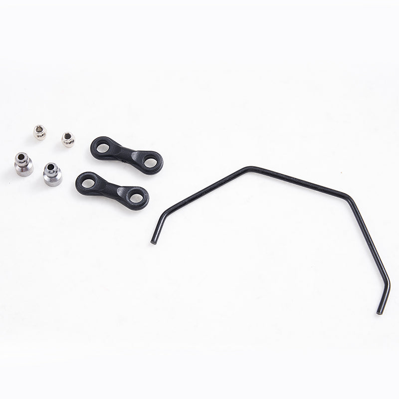 Black front sway bar and links for the 1:7 Ford Bronco RTR EB model kit.
