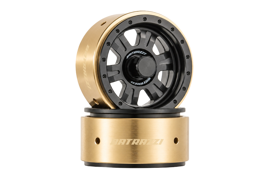 BATRAZZI Aluminum 1.2” Rogue Beadlock Wheels 4pcs (Solid Black)