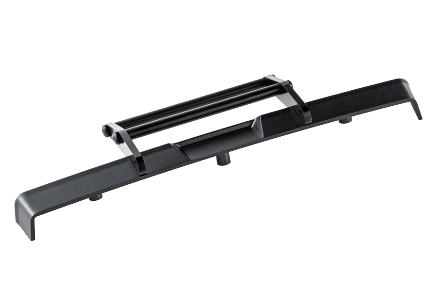 BATRAZZI Aluminum Front & Rear Cowboy Bumper Set for FMS FCX18II Ford F100 (Silver / Black)