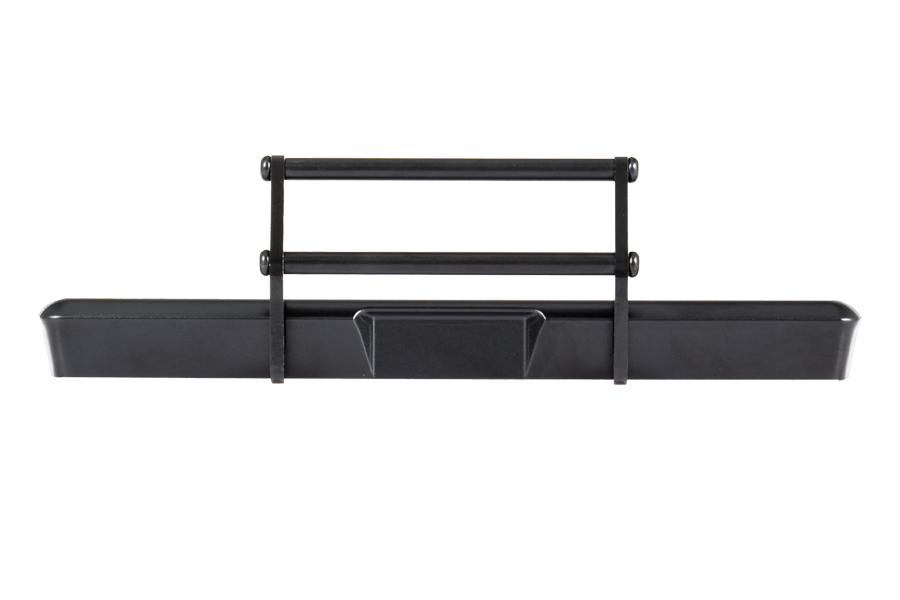 BATRAZZI Aluminum Front & Rear Cowboy Bumper Set for FMS FCX18 II Ford F-100 (Silver / Black)