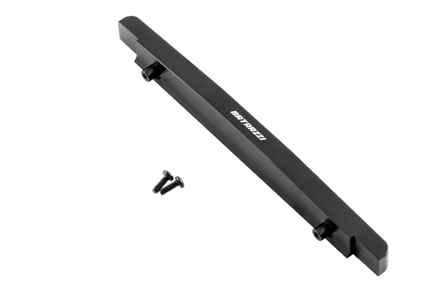 BATRAZZI Aluminum Front & Rear Cowboy Bumper Set for FMS FCX18II Ford F100 (Silver / Black)