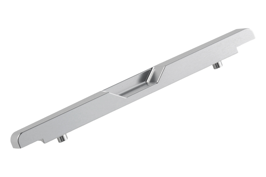 BATRAZZI Aluminum Front & Rear Cowboy Bumper Set for FMS FCX18II Ford F100 (Silver / Black)