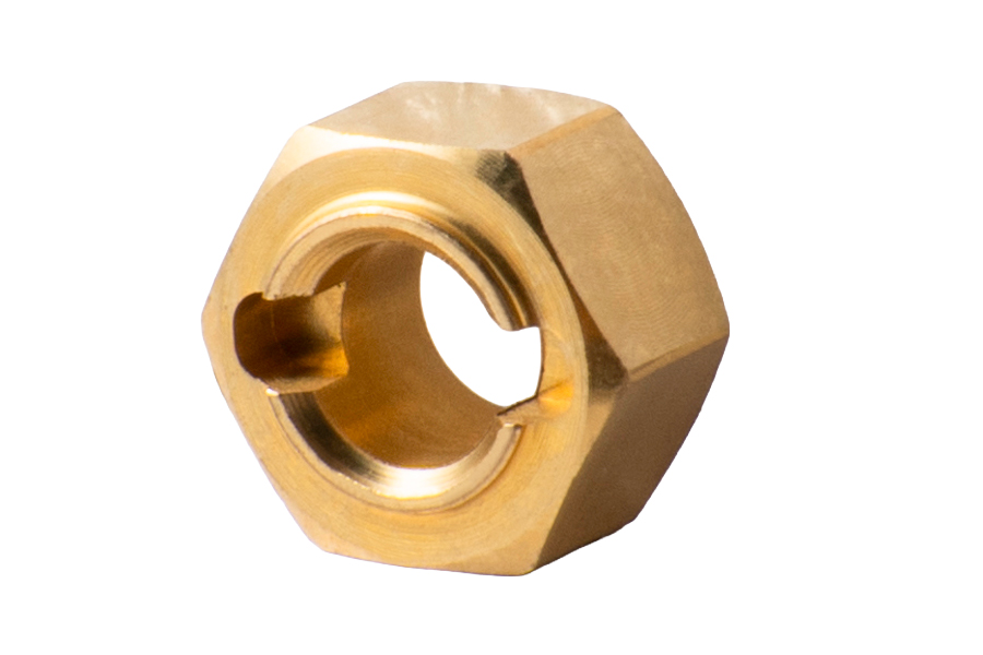 BATRAZZI Brass 7mm Wheel Hex Hub Adapter for FCX18 II