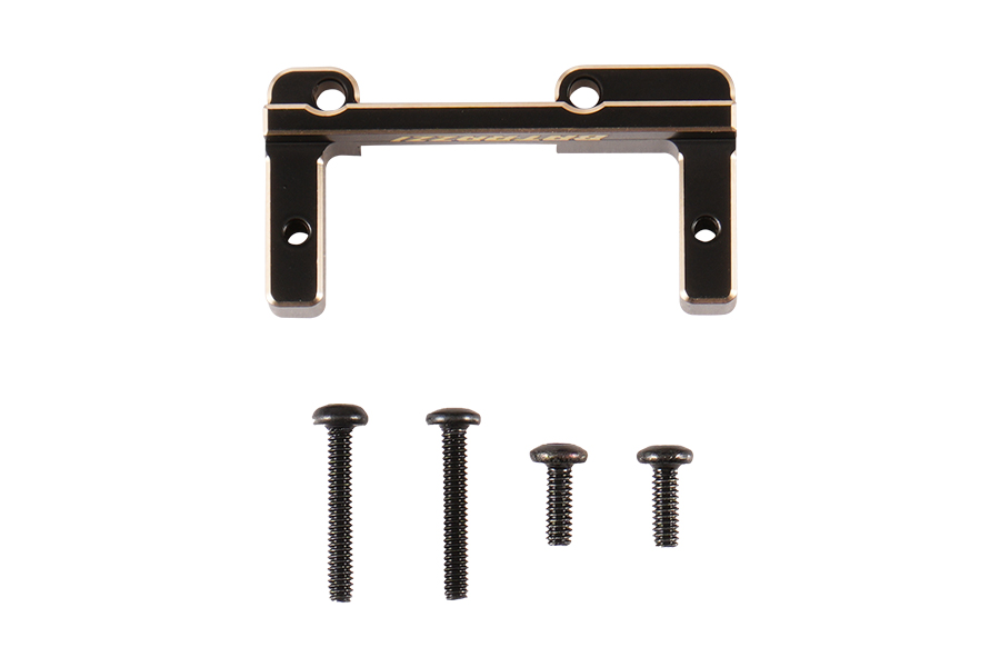 BATRAZZI Brass Steering Servo Mount for FMS FCX18II(Black/Brass Gold)