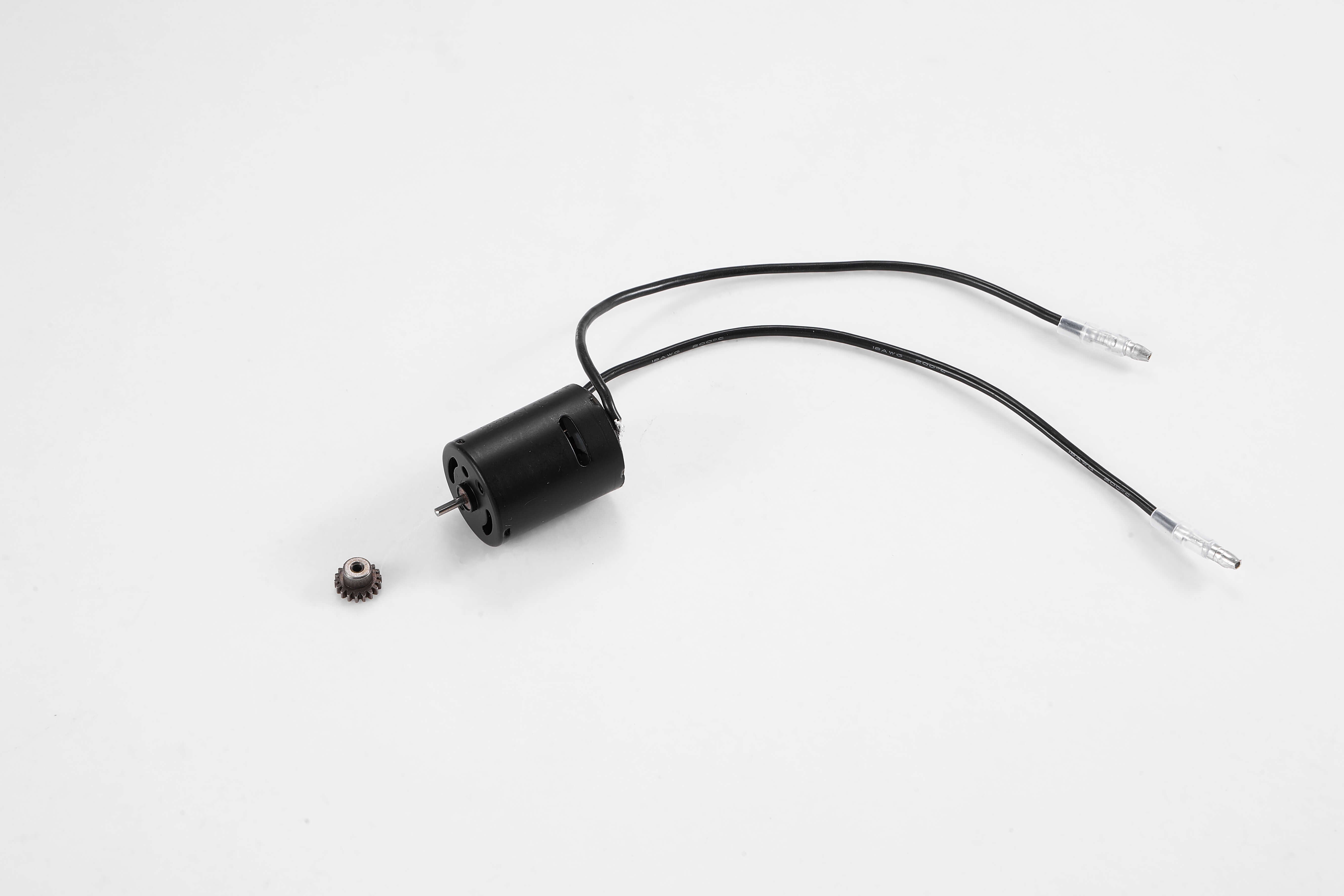 370 motor for RC vehicles with connectors and gear