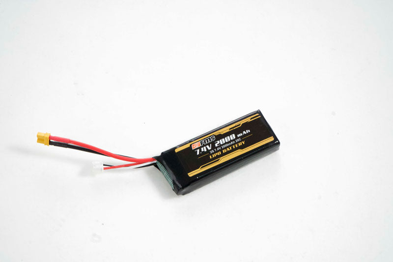 LIPO battery 2S 7.4V 2000mAh 2C with XT30 connector for RC models