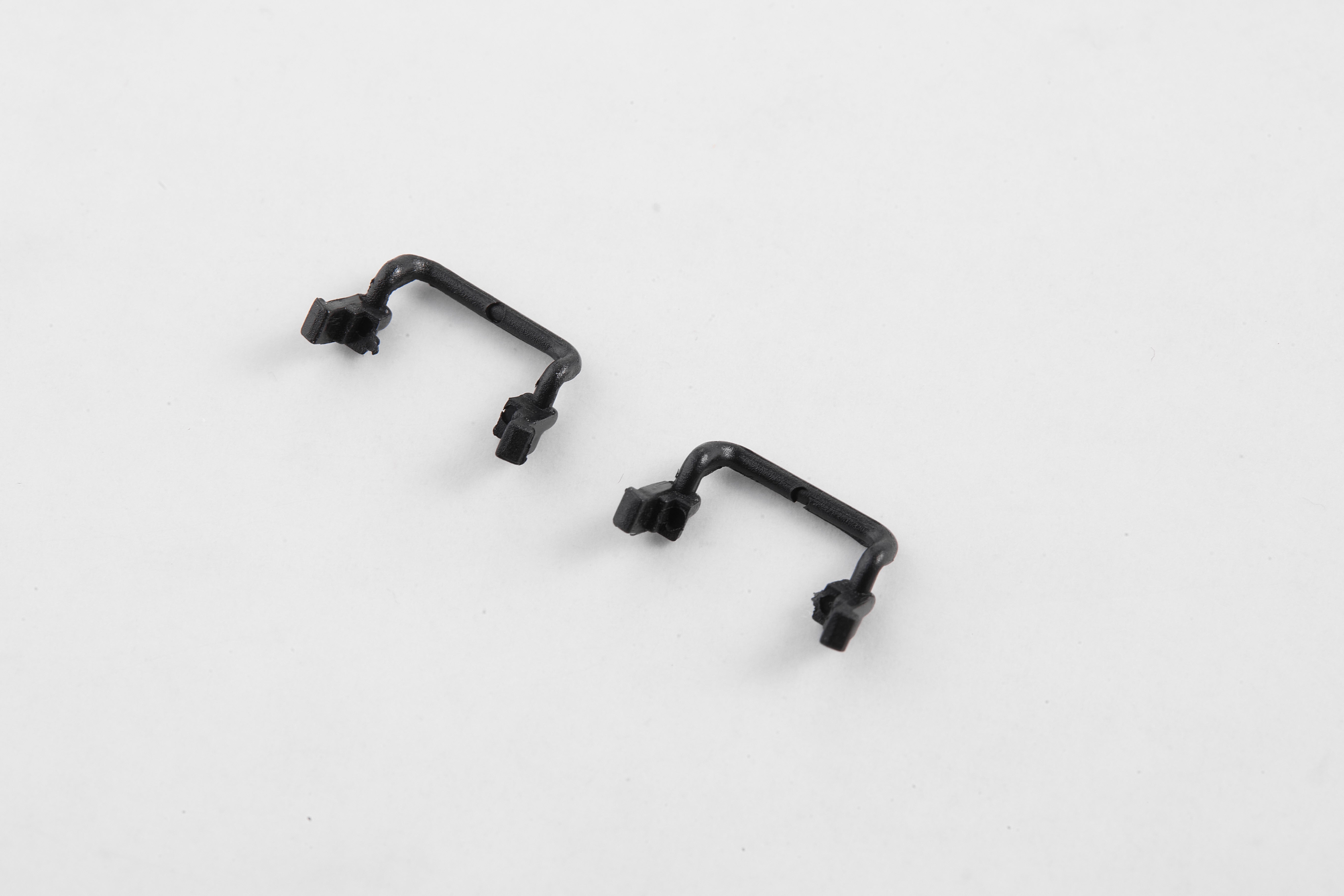 1:12 Land Rover handle set for remote control models in black plastic.