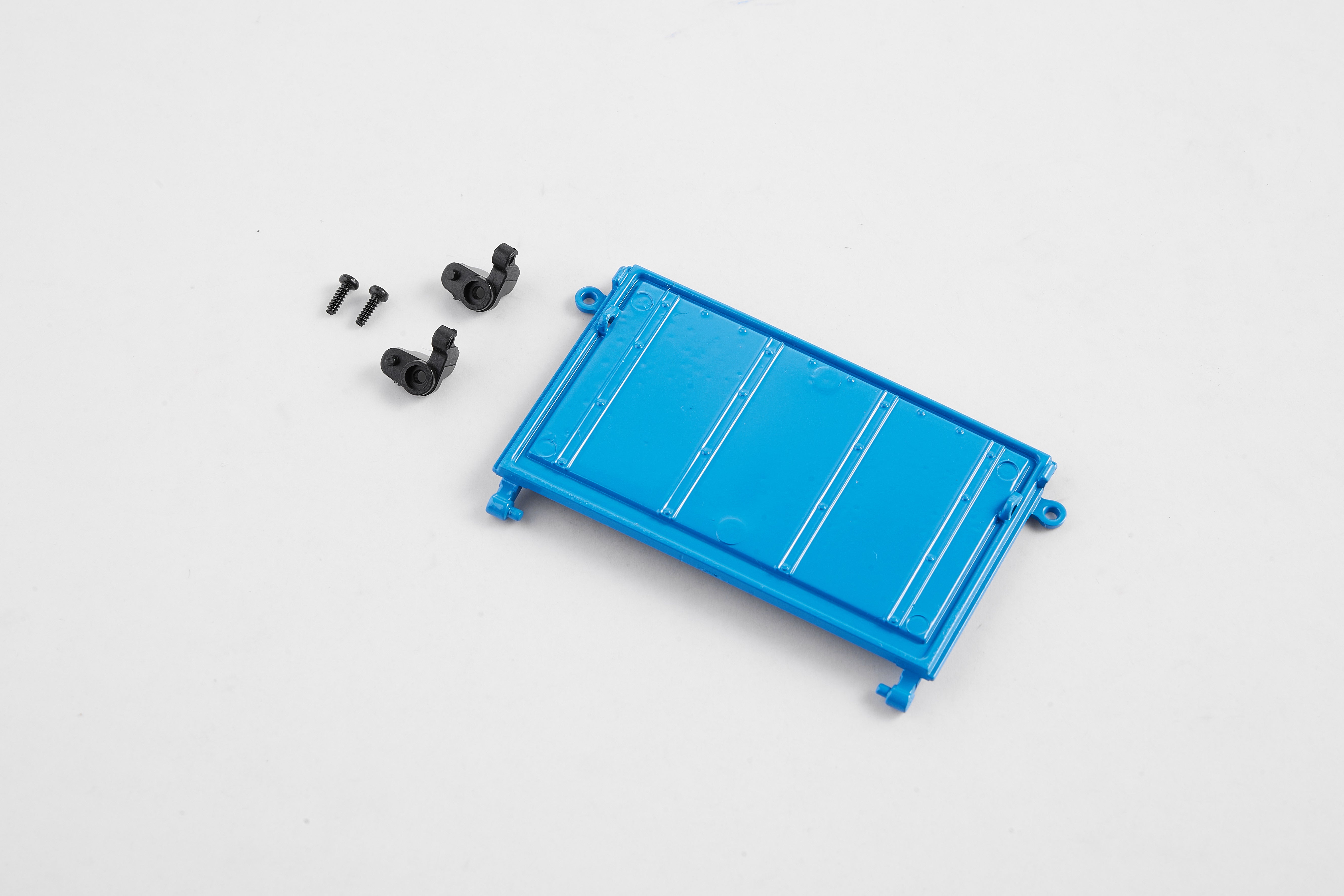 1:12 blue Land Rover rear door with clips and screws for RC scale models