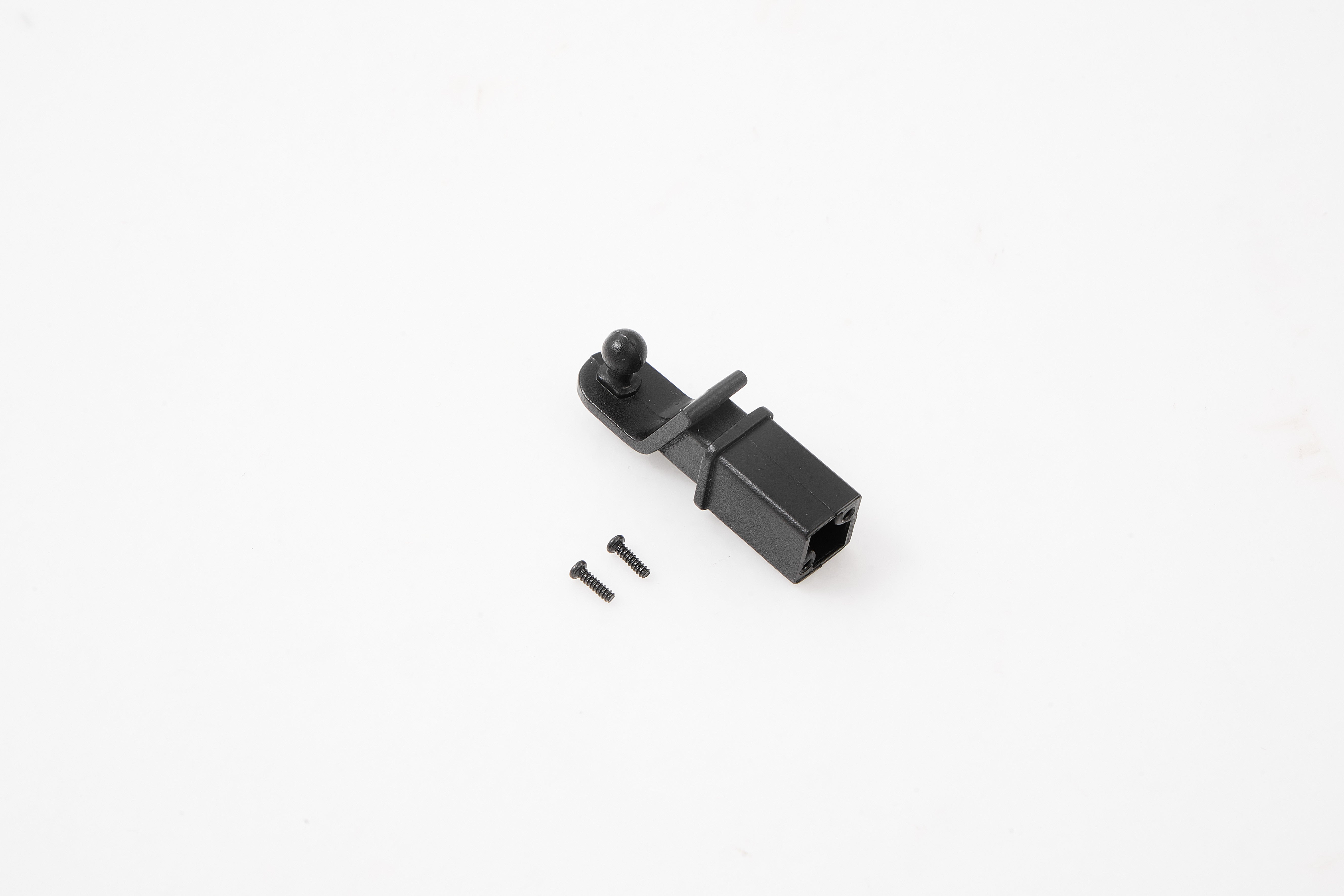 1:10 scale model black tow hook with installation screws