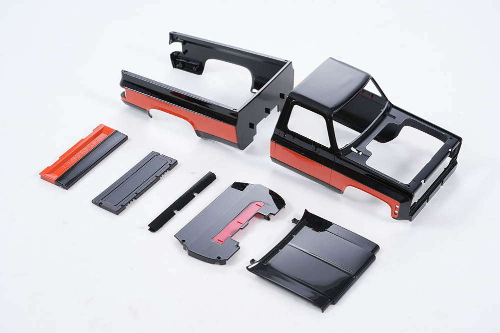FCX18 K10 BODY SHELL BLACK/RED – FMS Hobby