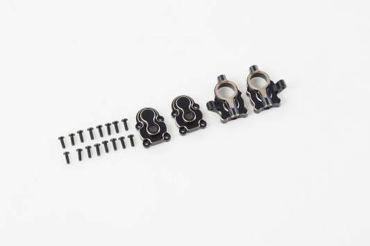 FCX24/FCX18 black portal axle cover set with screws