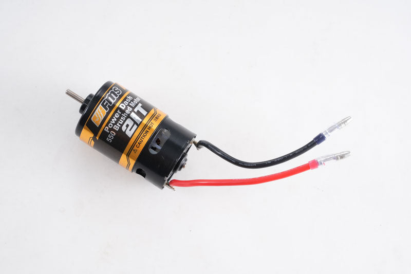 550 high performance motor for RC vehicles with red and black wires.