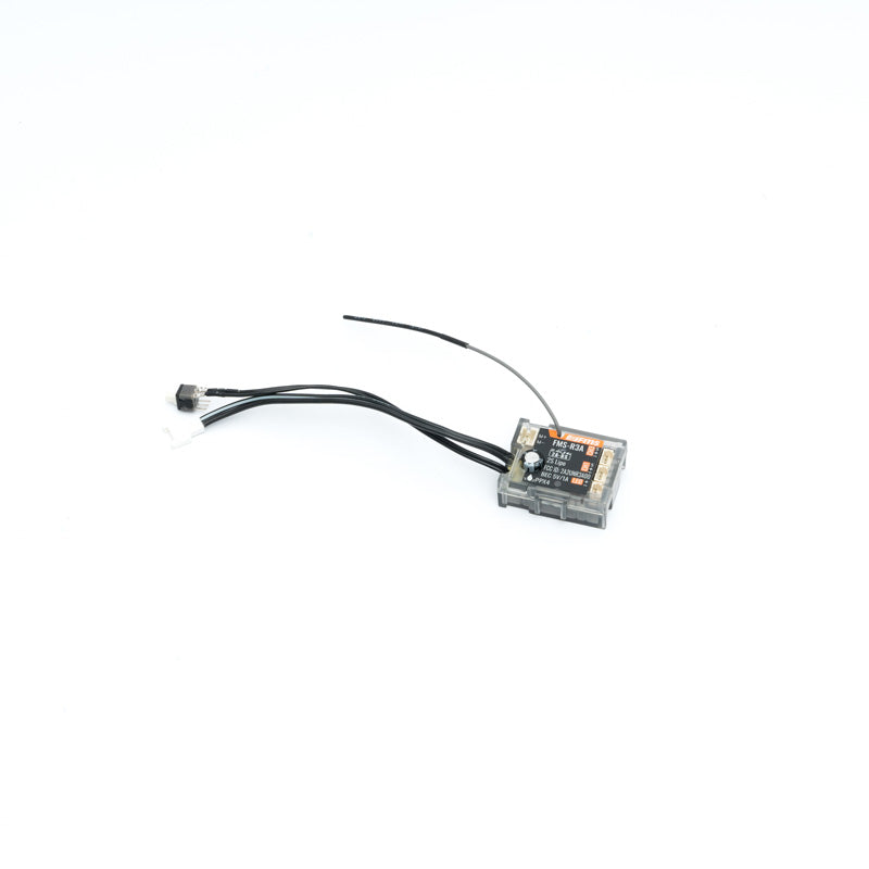 R3A receiver module for G3 transmitter in RC model vehicles.