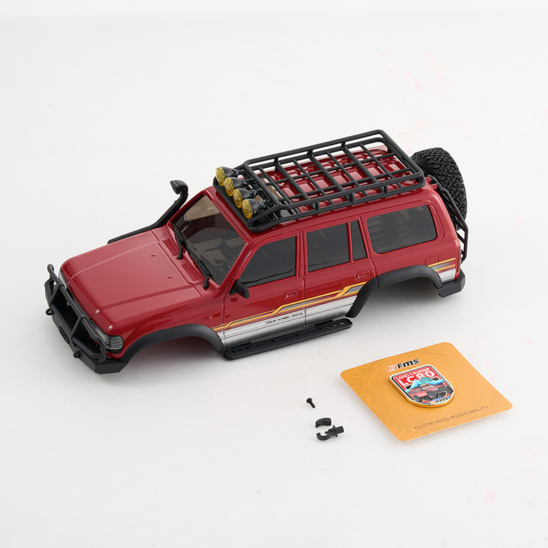 FCX18 II LC80 CAR BODY ASSEMBLY WITH PAINTED RED