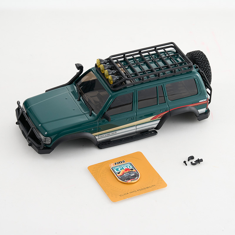 FCX18 II LC80 CAR BODY ASSEMBLY WITH PAINTED GREEN