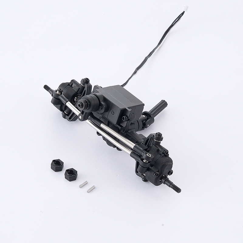FCX18II-199 Front Axle Assembly Brushed (Portal Axle)