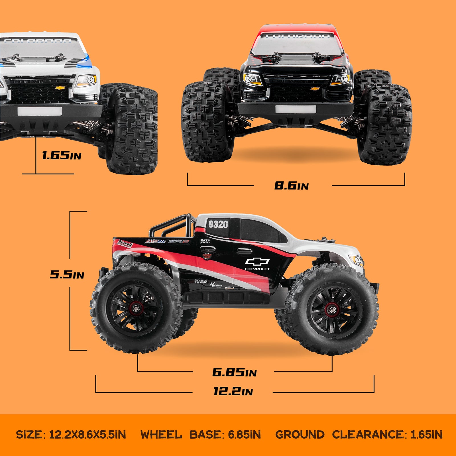 1:18 Brushless Off-Road RC Truck | 45 km/h 4WD – FMS Hobby