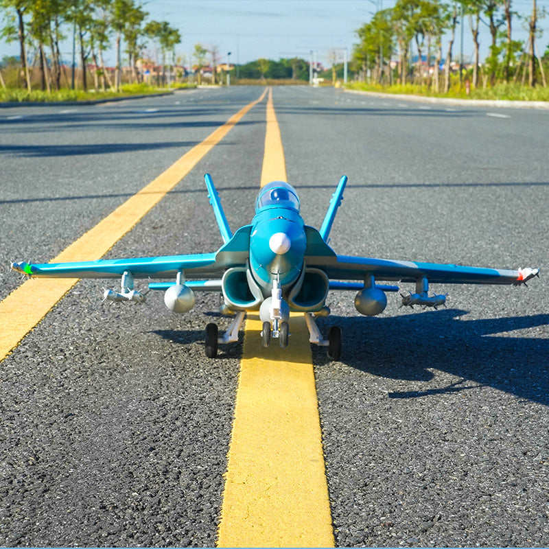 64mm F/A-18 Hornet EDF Jet | Blue Marine RC Plane PNP RTF – FMS Hobby