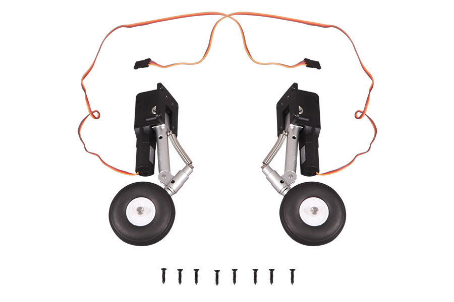 70mm 18F V2 landing gear system with wheels and installation screws