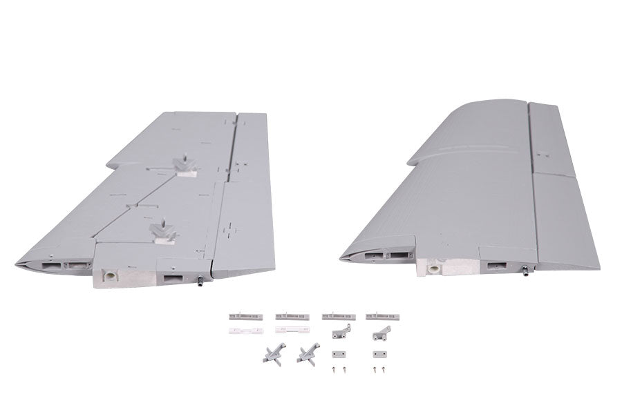 70mm 18F V2 main wing set with assembly parts for RC airplane.