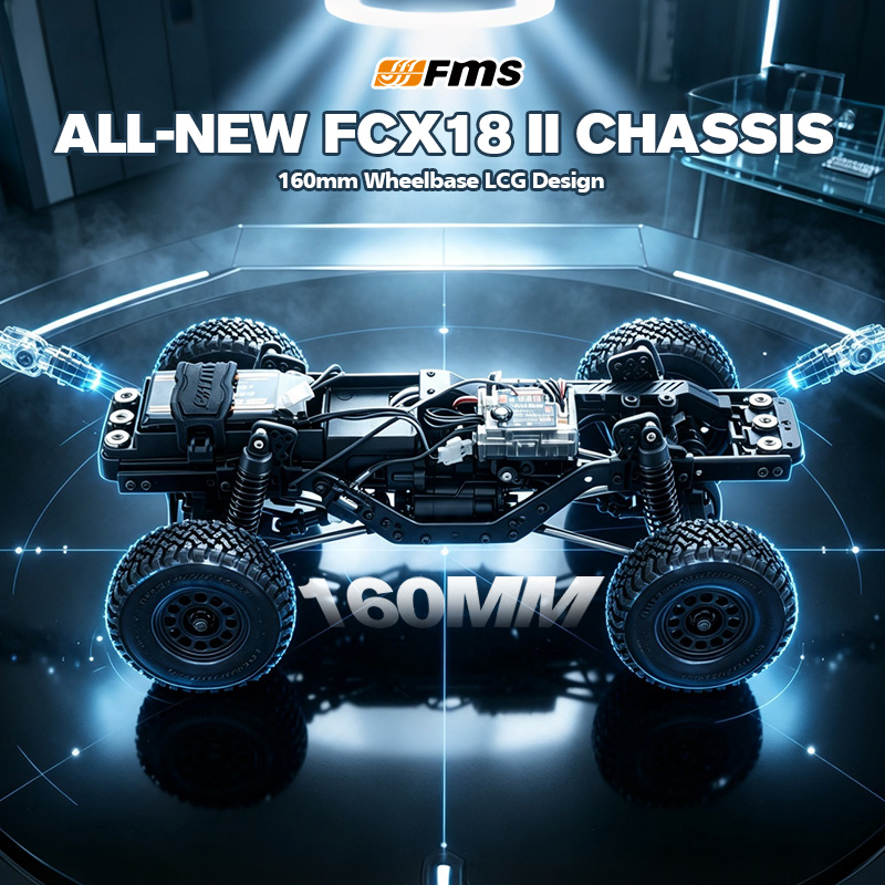 FMS 1:18 FCX18 II Ford Bronco 2021 RTR Brushed (160mm Wheelbase)