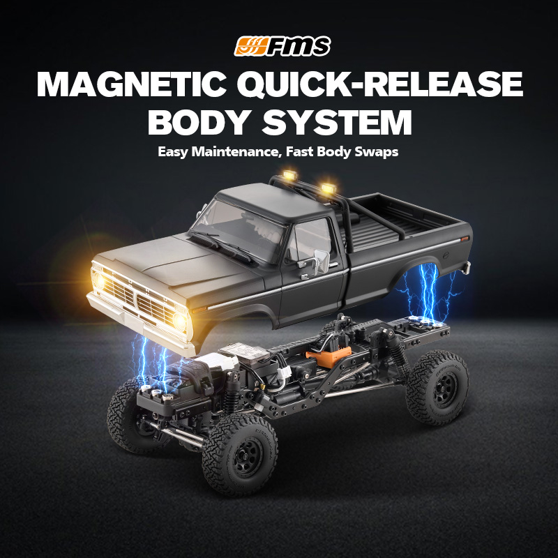 FMS 1:18 FCX18 II Ford F-100 RTR Brushless (199mm Wheelbase)
