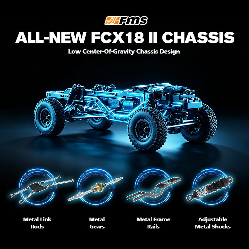 FMS 1:18 FCX18 II Ford F-100 RTR Brushless (199mm Wheelbase)