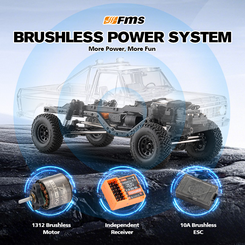 FMS 1:18 FCX18 II Ford F-100 RTR Brushless (199mm Wheelbase)
