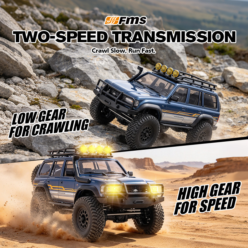FMS 1:18 FCX18 II LC80 Toyota Land Cruiser 80 RTR Brushed (160mm Wheelbase)