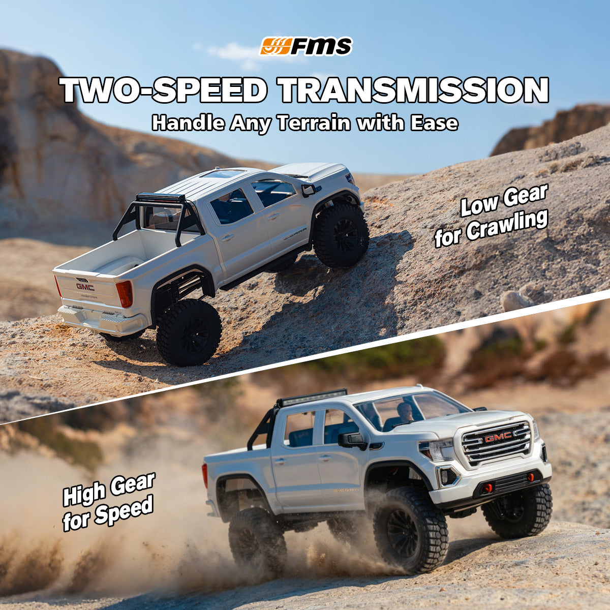 FMS FCX18S 1:18 GMC Sierra S RTR Brushless (Discontinued)