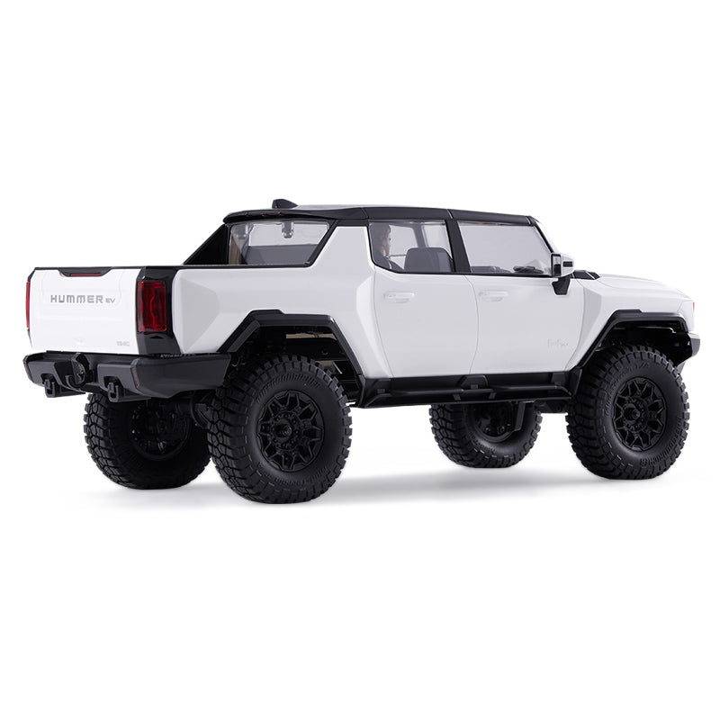 1:18 FCX18 Hummer EV Pickup RC Truck | White & Black RTR – FMS Hobby