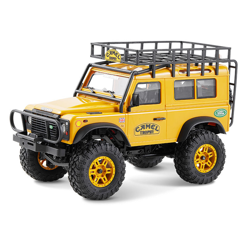 日本語説明書付 FMS ランドローバーディフェンダー90 1/24 FCX24M 1:24 FCX24M Land Rover RC Crawler | Camel Trophy RTR Yellow – FMS