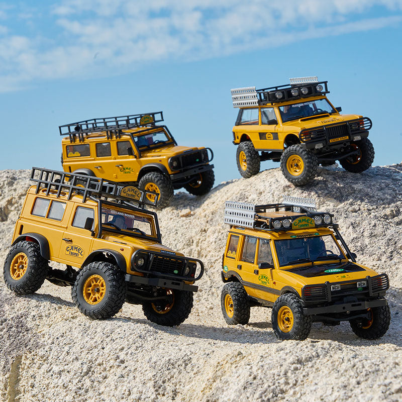 FMS FCX24M レンジローバー　RTR 1:24 FCX24M Land Rover RC Crawler | Camel Trophy RTR Yellow – FMS