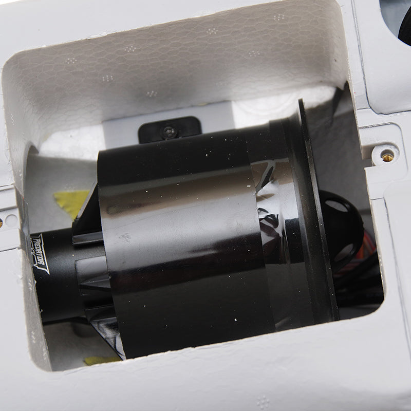 FMS 70mm EDF fan unit installed in F-18F V2 PNP jet fuselage
