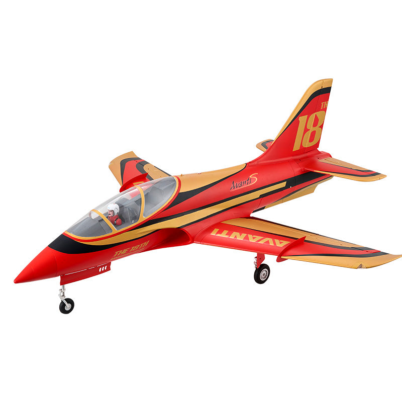 FMS 90mm Avanti EDF Jet, 18th Anniversary Edition, red and gold livery