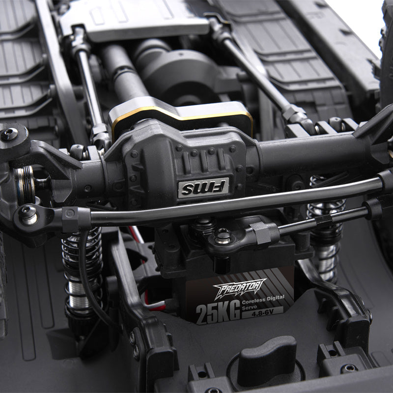 FMS FCX10 PRO Toyota LC80 RS V2 drivetrain with Predator 25KG servo