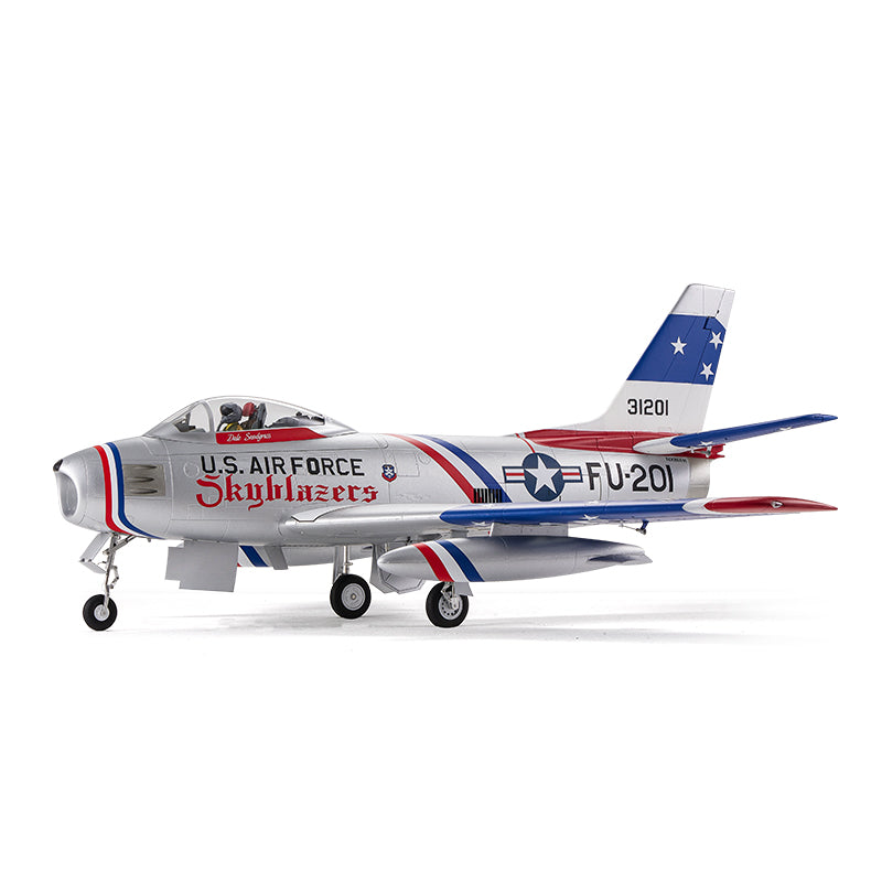 Silver F-86 Sabre 80mm EDF Jet | PNP RC Plane – FMS Hobby