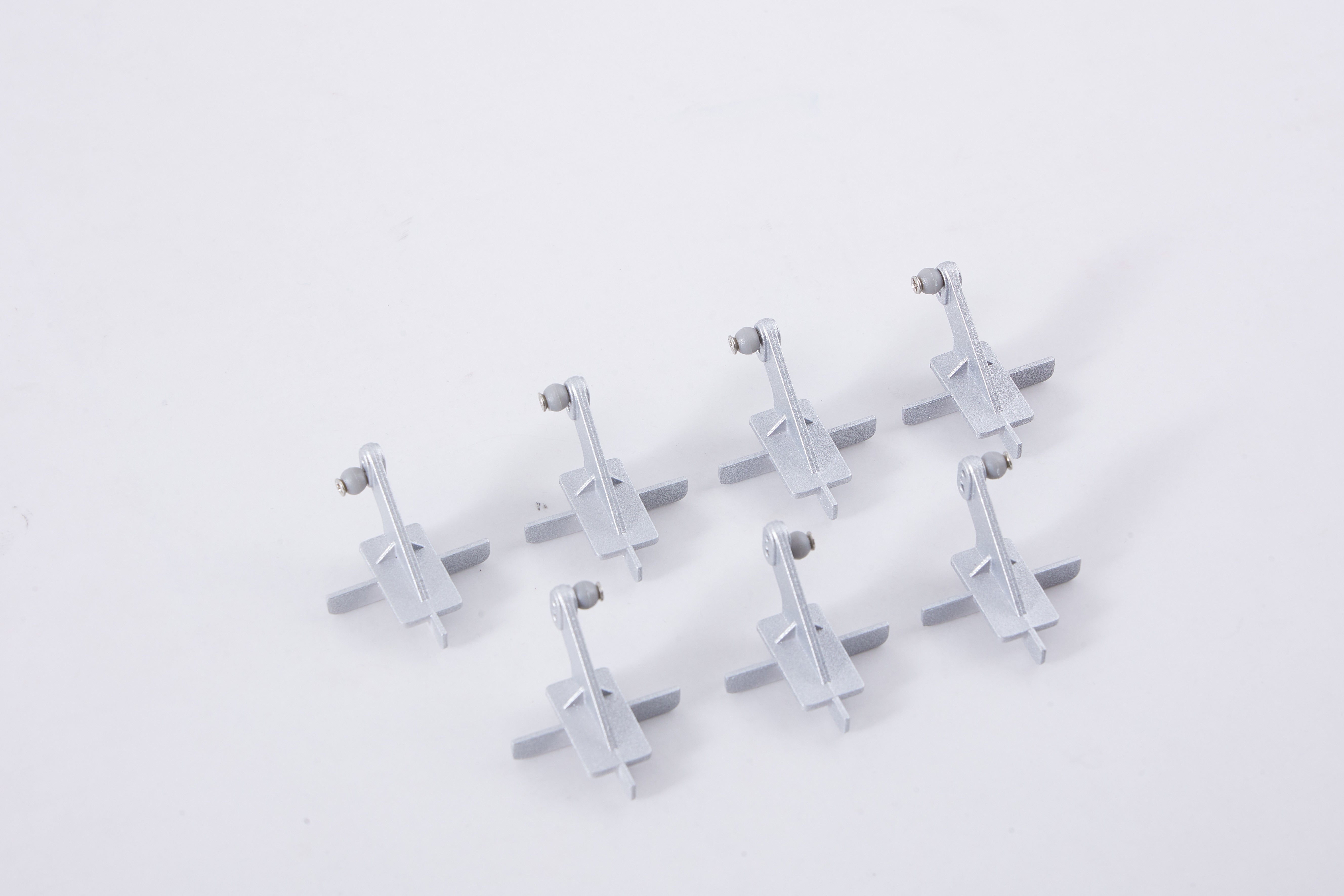 Set of six 80mm F-86 control horns for RC aircraft