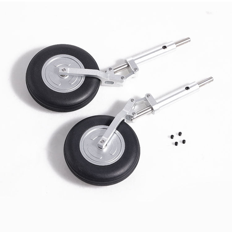 80mm main landing gear wheels for RC airplanes with aluminum struts