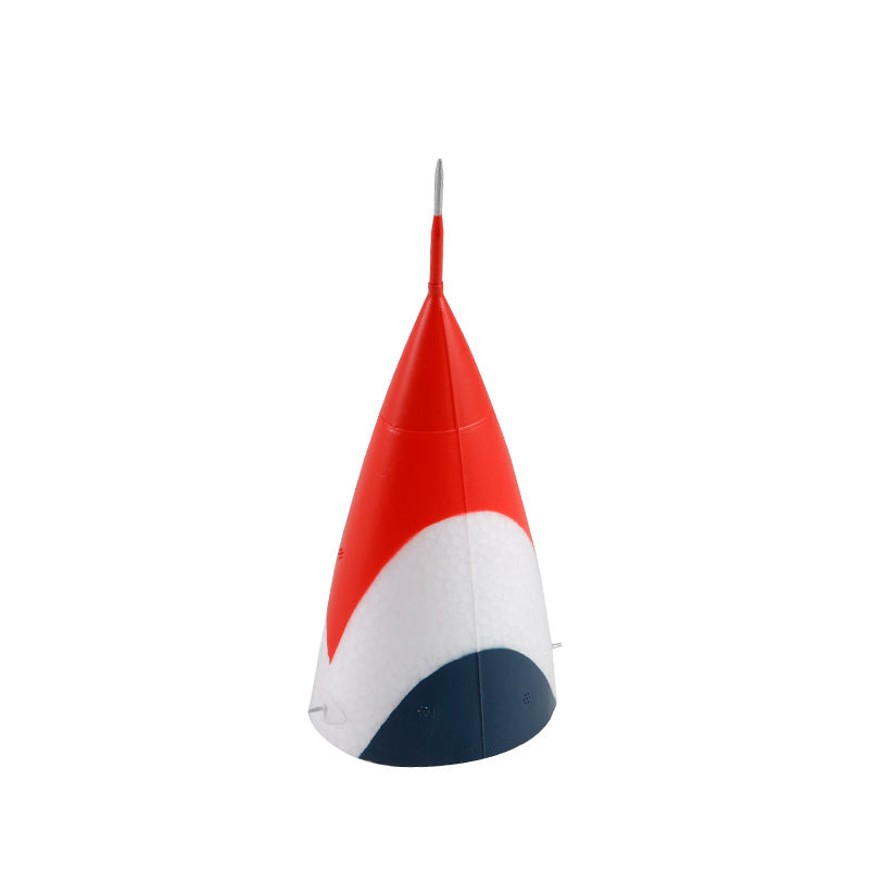 Colorful 64mm F-16 model aircraft cowl in red, white, and blue.