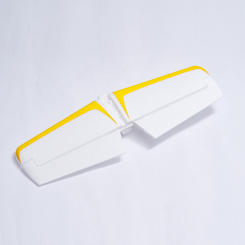 1220mm Ranger V2 horizontal stabilizer featuring yellow and white color scheme.
