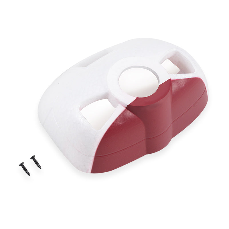 Red and white cowl for 1500mm Cessna 182 with two screws