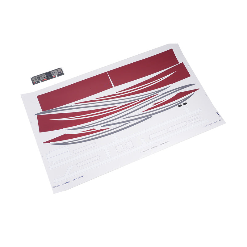 Red and blue decal sheet for 1500mm Cessna 182 model, label C-GSWR.