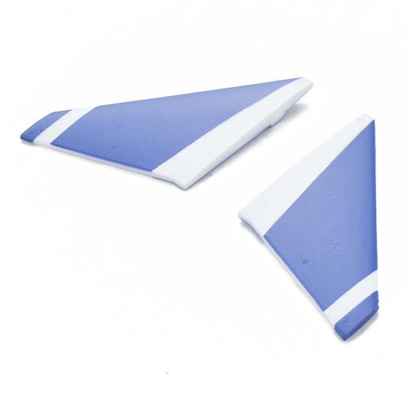 Gray and blue J-10 canard wings for remote control aircraft models