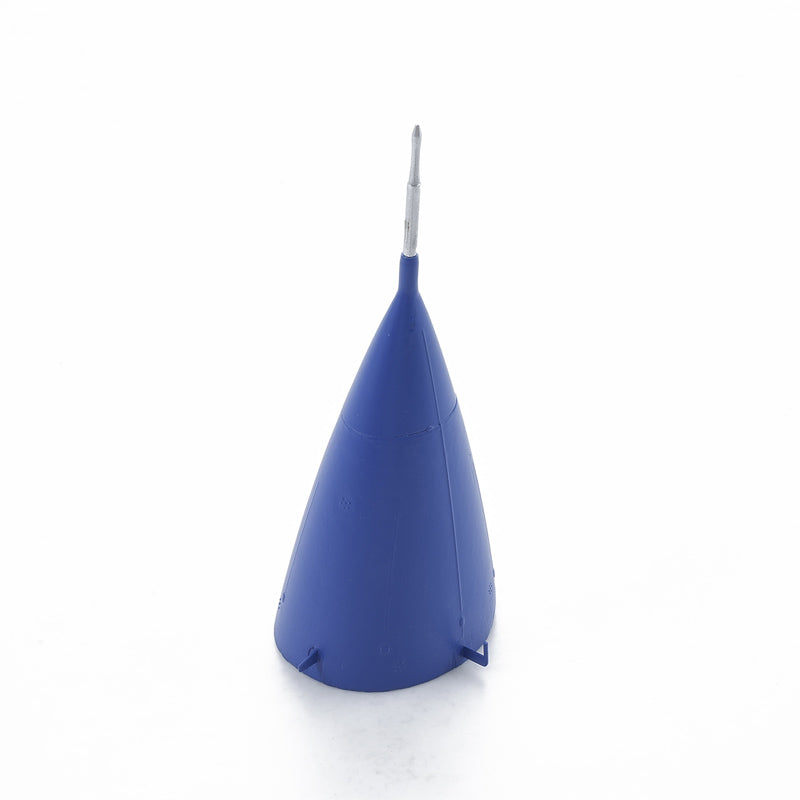 64mm J-10 cowl in blue and gray for remote control aircraft models.
