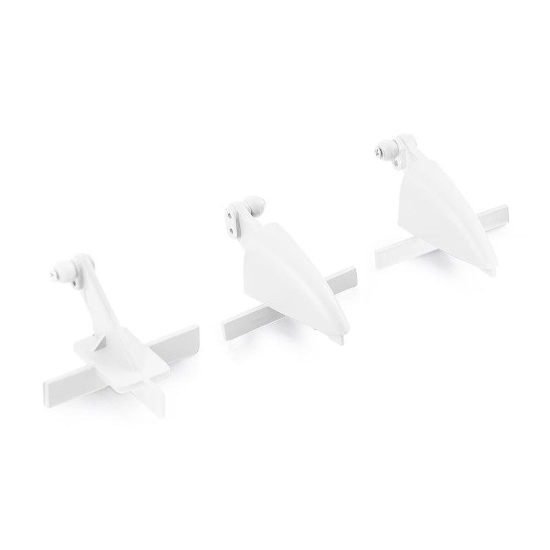 Gray 64mm J-10 RC airplane control horn set for precise maneuverability.